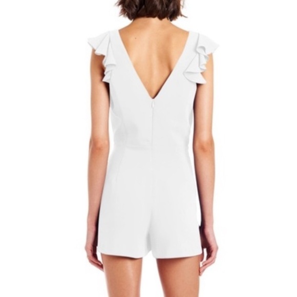 Amanda Uprichard Freeport Romper in Ivory - Picture 3 of 9